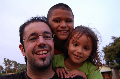 Mis vecinos y yo durante una estancia en Nicaragua